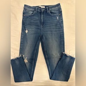 Zara blue jeans - high rise size 8